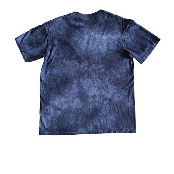 The Mountain Blue Tie Dye Night Wolf T-shirt - Picture 4 of 4